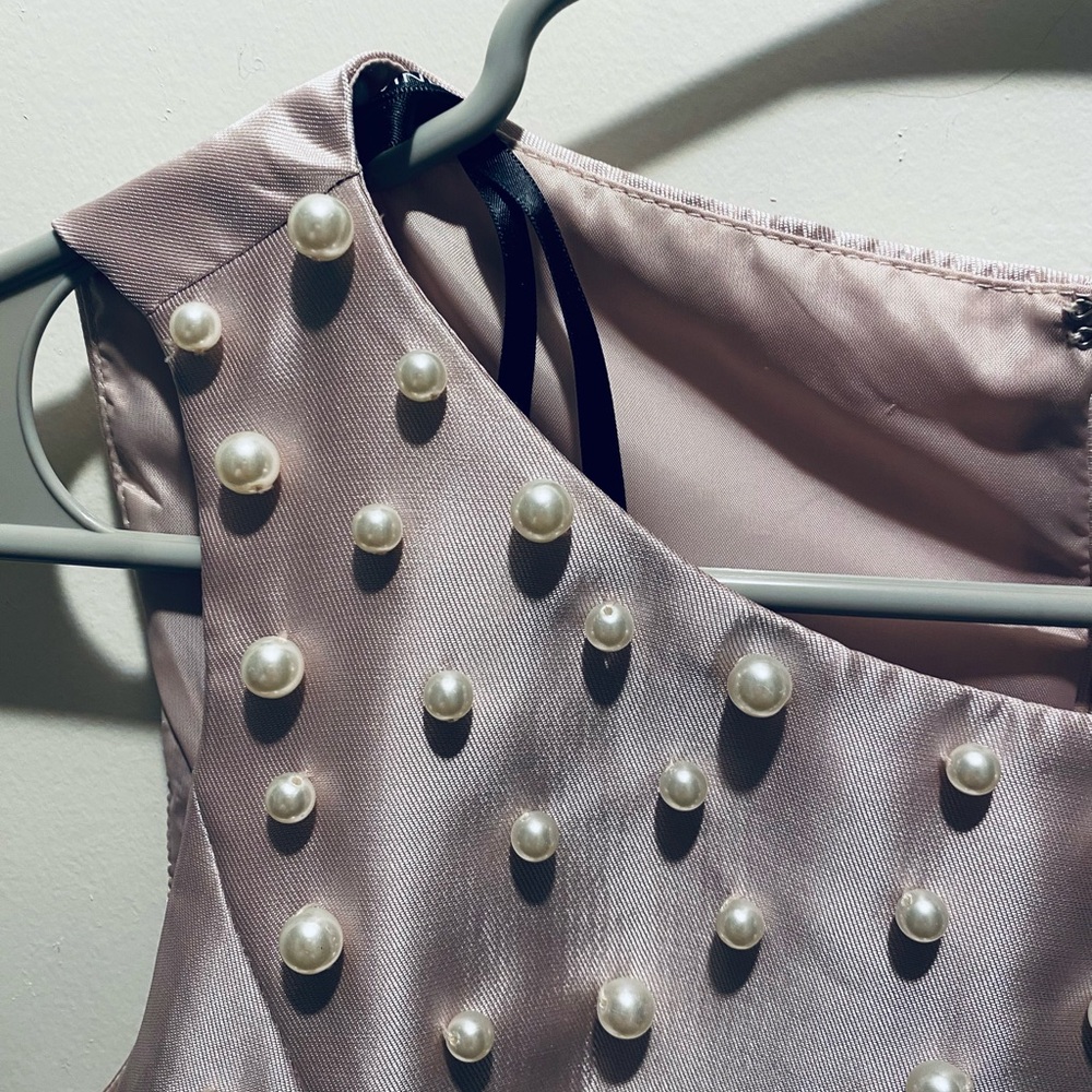 Tahari ASL Pearl Fit & Flare Dress